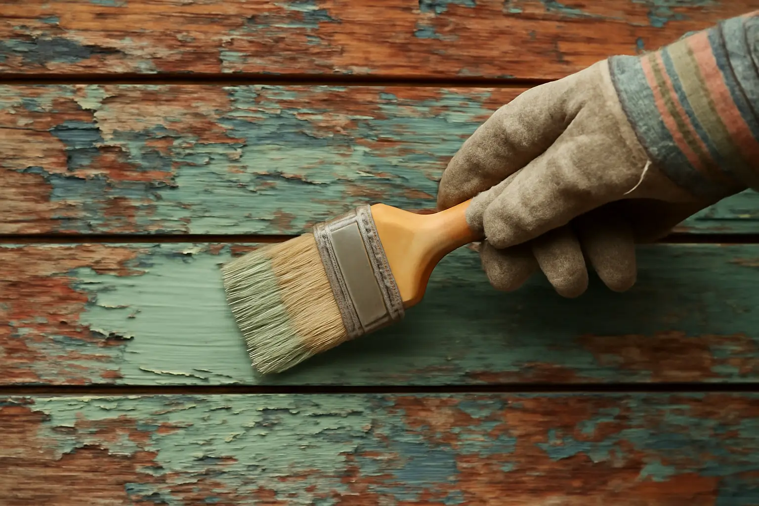 How to apply paint on painted wood